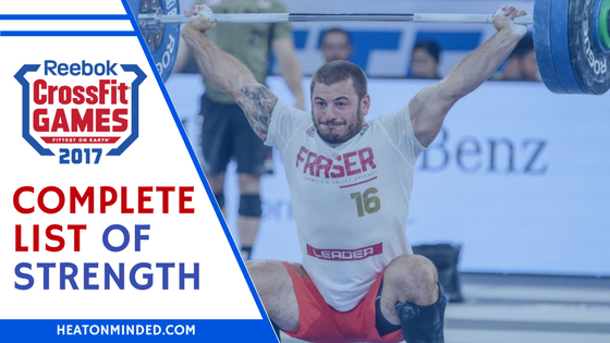 Crossfit Games Complete List Of Strength