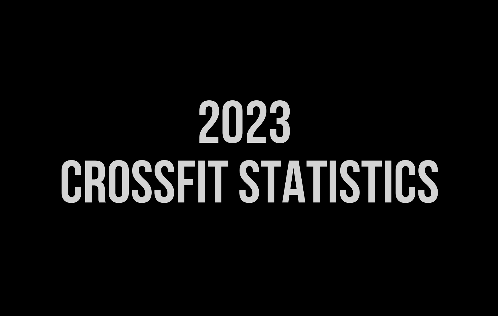 19 CrossFit Statistics 2023 (New Data)
